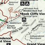 US National Park Service Colorado National Monument digital map