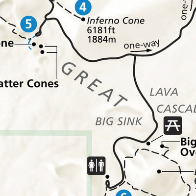 US National Park Service Craters of the Moon National Monument and Preserve digital map