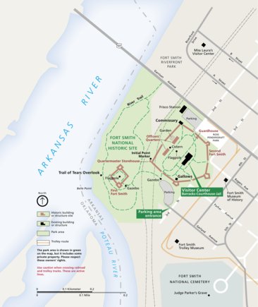 US National Park Service Fort Smith National Historic Site digital map