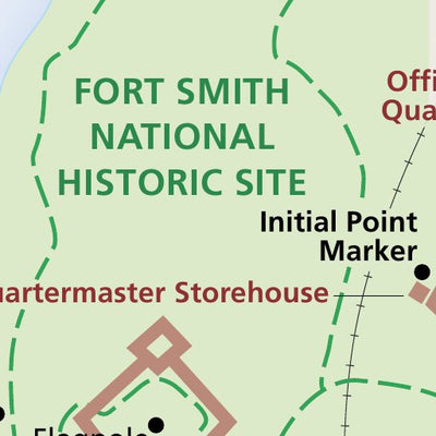 US National Park Service Fort Smith National Historic Site digital map