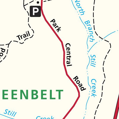 US National Park Service Greenbelt Park digital map