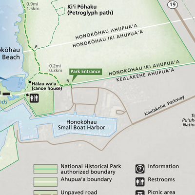 US National Park Service Kaloko-Honokōhau National Historical Park digital map