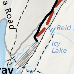 US National Park Service Klondike Gold Rush National Historical Park - Historic Gold Rush Trails Map digital map