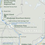 US National Park Service Mississippi National River and Recreation Area digital map