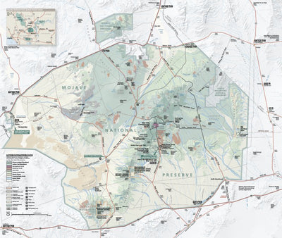 US National Park Service Mojave National Preserve digital map