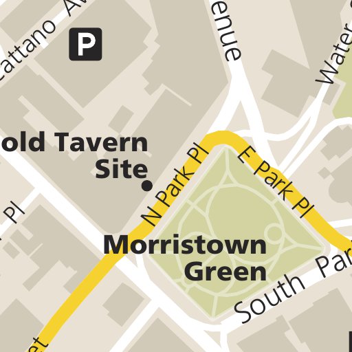 Morristown National Historical Park Downtown Map by US National Park