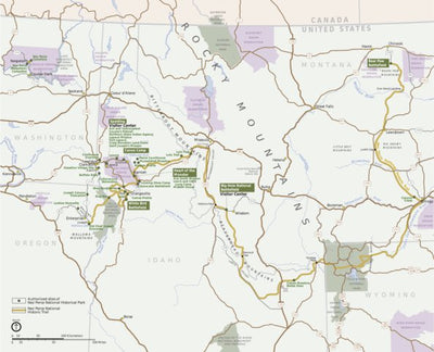 US National Park Service Nez Perce National Historical Park digital map