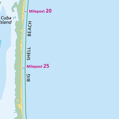 US National Park Service Padre Island National Seashore digital map