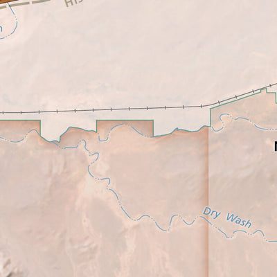 US National Park Service Petrified Forest National Park digital map