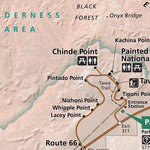 US National Park Service Petrified Forest National Park digital map