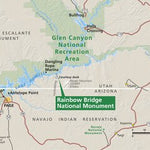US National Park Service Rainbow Bridge National Monument - Area Map digital map