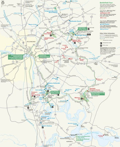 US National Park Service Richmond National Battlefield Park digital map