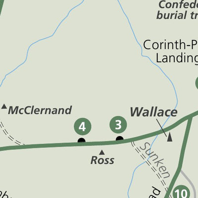 US National Park Service Shiloh National Military Park digital map