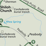 US National Park Service Shiloh National Military Park digital map