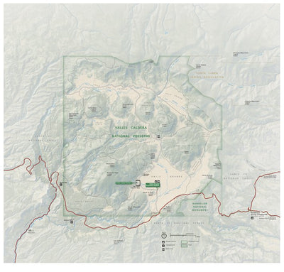 Valles Caldera National Preserve Map by US National Park Service ...