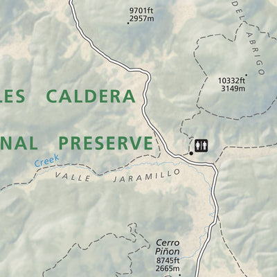 Valles Caldera National Preserve Map by US National Park Service ...