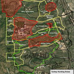 USAFA/USFWS Archery Turkey Hunting Areas with Falcon Trail digital map