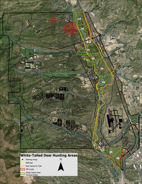 White-Tailed Deer Hunting Areas Map by USAFA/USFWS | Avenza Maps