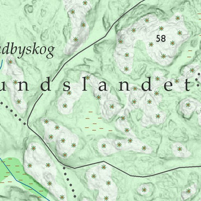 UtåGåKartor Bogesundslandet Nature Reserve (E) digital map