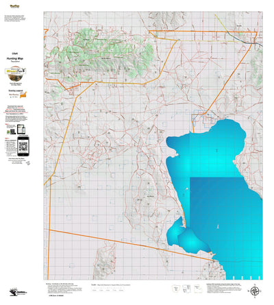 Utah HuntData LLC UT Box Elder Snowville 27 Topo digital map