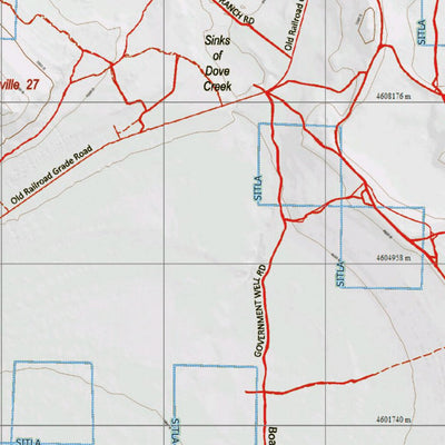 Utah HuntData LLC UT Box Elder Snowville 27 Topo digital map