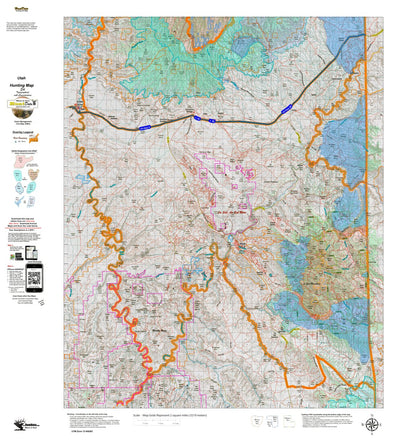 Utah HuntData LLC UT La Sal La Sal Mtns 617 Elk Conc digital map