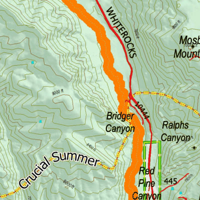 Utah HuntData LLC UT North Slope South Slope High Uintas East 146 Hybrid Elk digital map