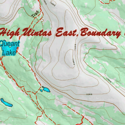 Utah HuntData LLC UT North Slope South Slope High Uintas East 146 Topo digital map