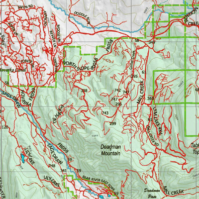 Utah HuntData LLC UT North Slope Summit West Daggett 143 Topo digital map
