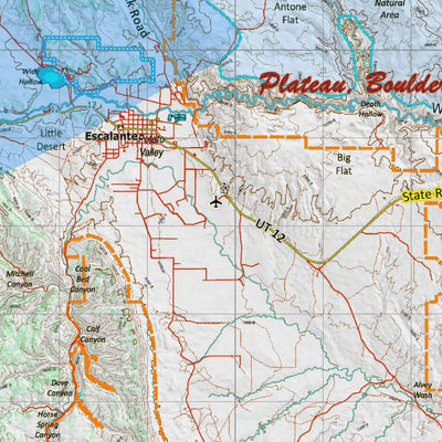 Utah HuntData LLC UT Plateau, Boulder Kaiparowits Elk Conc 455 digital map