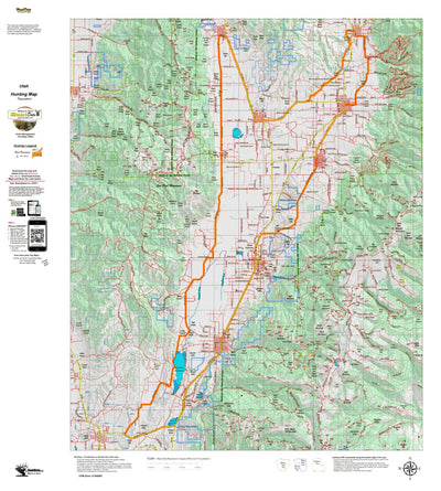 Utah HuntData LLC UT Sanpete Valley Extended Archery Area 311 Topo digital map