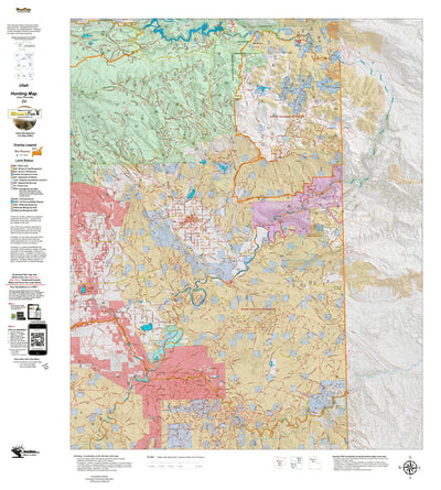 Utah HuntData LLC UT South Slope Bonanza Diamond Mtn 461 Hybrid Elk digital map