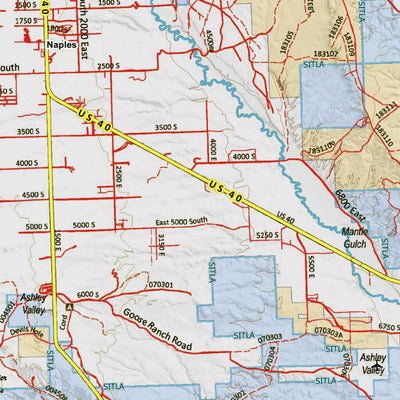 Utah HuntData LLC UT South Slope Bonanza Diamond Mtn 461 Hybrid Elk digital map