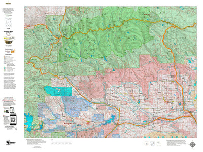 Utah HuntData LLC UT South Slope Yellowstone Land Ownership Hybrid 613 digital map