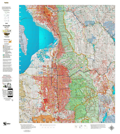 Utah HuntData LLC UT Wasatch Front Extended Archery Area 282 Hybrid Mule Deer digital map