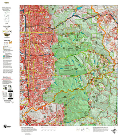 Utah HuntData LLC UT Wasatch Mtns Lone Peak 231 Hybrid Elk digital map