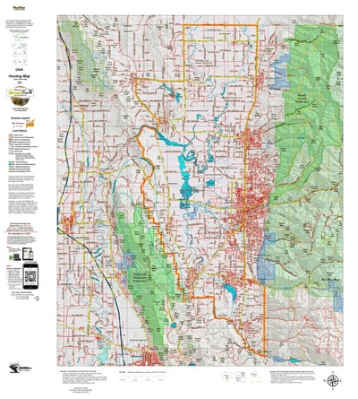 Utah HuntData LLC UT West Cache Extended Archery Area 313 Hybrid Elk digital map