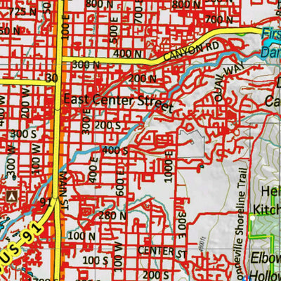 Utah HuntData LLC UT West Cache Extended Archery Area 313 Hybrid Elk digital map