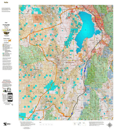 Utah HuntData LLC UT West Desert Tintic Land Ownership Hybrid 624 digital map