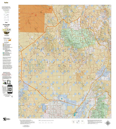 Utah HuntData LLC UT West Desert Vernon 248 Hybrid Mule Deer digital map