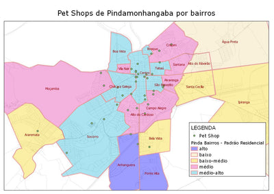 Vale Geomarketing Pet Shop digital map