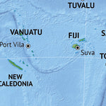 van der Maarel Oceania Continent digital map