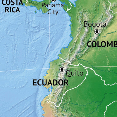 van der Maarel South America Continent digital map