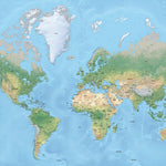 van der Maarel World Mercator digital map