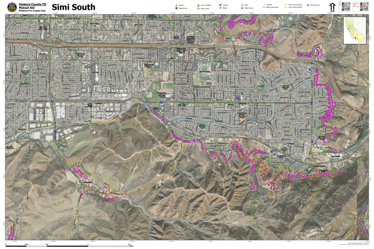 Simi Maps WPP VNC Simi South Map by Ventura County Fire Department | Avenza Maps
