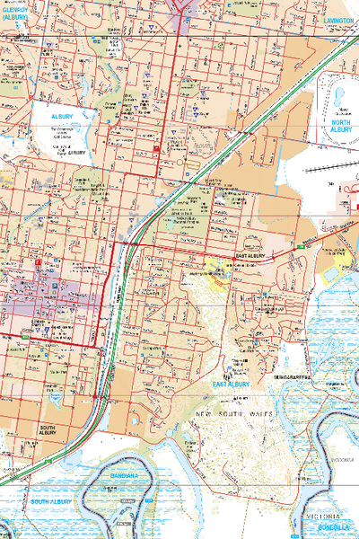 Albury-Wodonga 06 - Spatial Vision's Vicmap Book (North East Edition 8, 2025) Preview 1