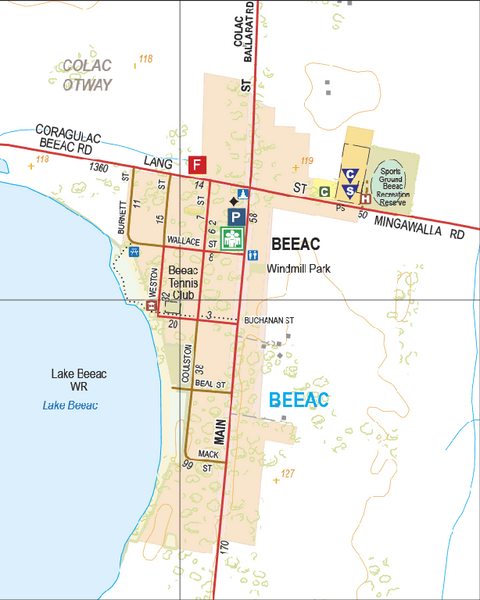 Beeac - Spatial Vision's Vicmap Book (South West Edition 8, 2025 Update) Preview 1