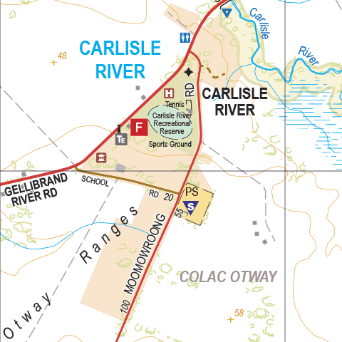 Carlisle River - Spatial Vision's Vicmap Book (South West Edition 8, 2025 Update) Preview 1