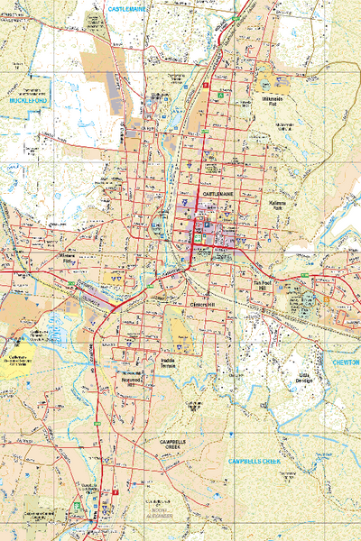 Castlemaine - Spatial Vision's Vicmap Book (Central Edition 8, 2025 Update) Preview 1