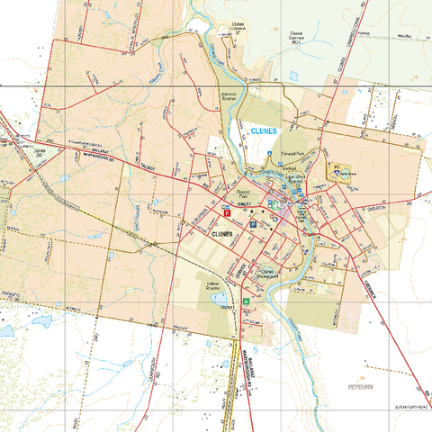 Clunes - Spatial Vision's Vicmap Book (South West Edition 8, 2025 Update) Preview 1